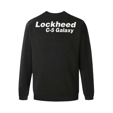 LOCKHEED C-5 GALAXY Men's Oversized Fleece Crew Sweatshirt e-joyer